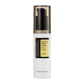 Cosrx Advanced Snail Peptide Eye Cream paakių kremas su peptidais ir sraigių mucinu, 25 ml.