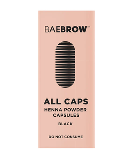 Baebrow All Caps Powder Henna Capsules ilgalaikiai antakių dažai