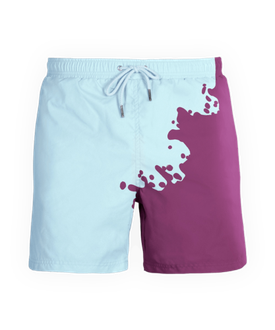 Sea’Sons Adult spalvą keičiantys maudymosi šortai vyrams, šviesiai mėlyna ir violetinė, S dydis