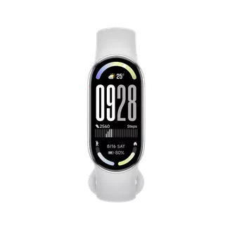 Xiaomi Smart Band 10 išmanioji apyrankė, sidabrinė