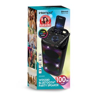 Intempo Intempo Bluetooth Colour Changing Karaoke Speaker WDS 580