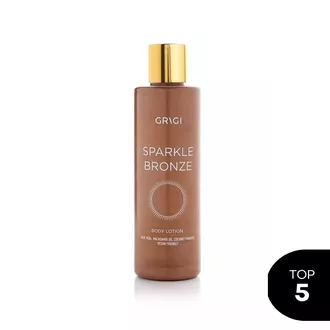 Grigi Sparkle Bronze blizgus kūno losjonas su atspalviu, Beach Bronze, 200 ml.