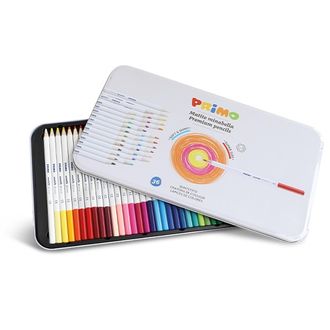 Primo Minabella spalvoti pieštukai, metalinėje dėžutėje, 36 spalvų
