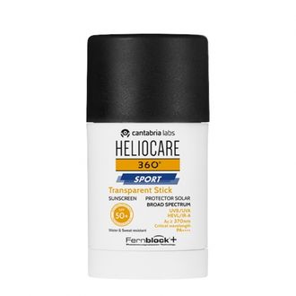 Heliocare 360° Sport Transparent Stick SPF50+ apsauginis pieštukas nuo saulės, 25 g.