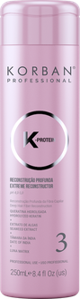 Korban K-Protein Extreme Reconstructor- 3 atstatomoji plaukų priemonė, 250 ml.