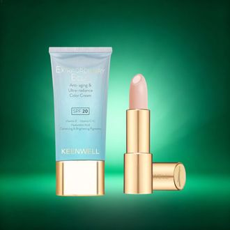 Keenwell veido kremo su atspalviu ir maskuoklio rinkinys