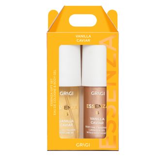 Grigi Essenza kūno dulksna ir žvilgantis kūno gelis, Vanilla Caviar, No06, 2x90 ml.