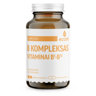Bioaktyvus B vitaminų kompleksas, 90 kapsulių