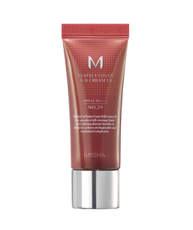 Missha M Perfect Cover BB Cream SPF42/PA+++ BB kremas, No.24 Cool Natural Beige, 20 ml.