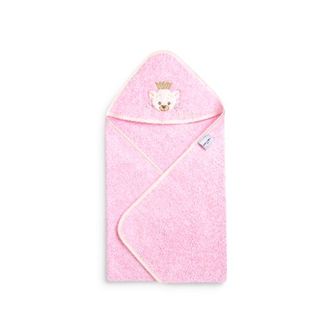 Pierre Cardin vaikiškas rankšluostis su gobtuvu,  šviesiai rožinės spalvos