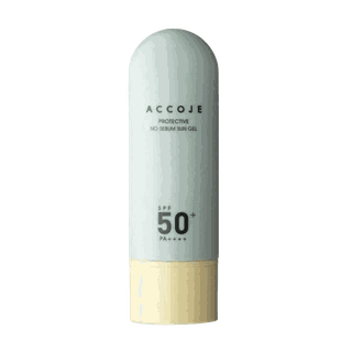 Accoje Protective No Sebum Sun Gel SPF50+ PA++++ apsauginis veido gelis nuo saulės, 50 ml.