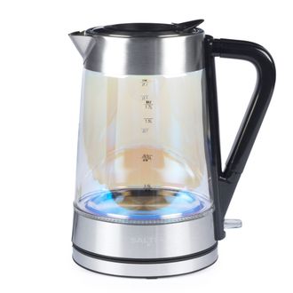 SALTER IRIDESCENT GLASS KETTLE