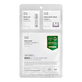 VT Cosmetics - Reedle Shot All In One 3  Step Mask - Smoothing Face Mask in a  Sheet - 1.5g+1.5g+25g