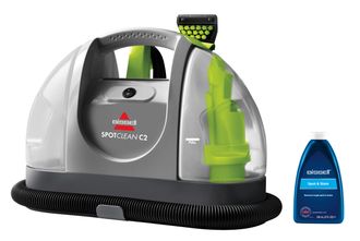 Bissell SPOTCLEAN C2 Portable Carpet & Upholstery Cleaner, Titanium, Silver Gray&Cha Cha Lime