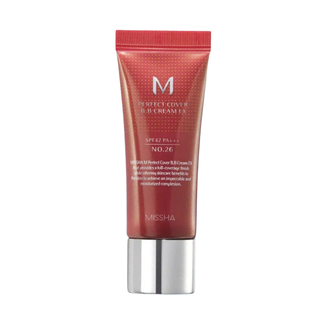 Missha M Perfect Cover BB Cream SPF42/PA+++ BB kremas, No.26 Natural Caramel, 20 ml.