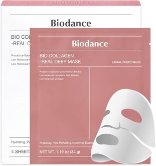 Biodance Bio Collagen Real Deep Mask veido kaukė su kolagenu, 4 vnt.
