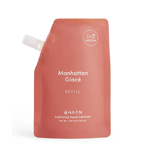 HAAN Manhattan Glace drėkinamasis rankų dezinfekantas, papildymas 100 ml.