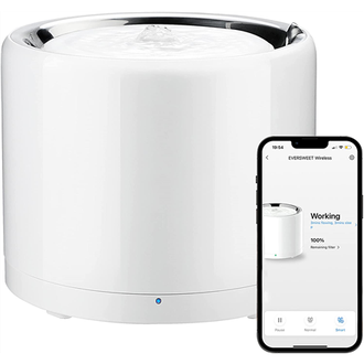 Petkit Smart White Pet Drinking Fountain W4X Eversweet Wireless belaidis vandens fontanas augintiniams