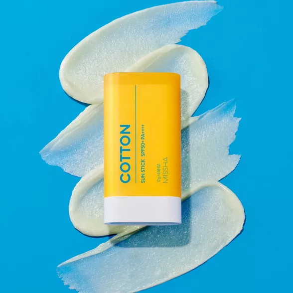 Missha All Around Safe Block Cotton Sun Stick SPF50+/PA++++ pieštukinė apsauga nuo saulės, 17 g.