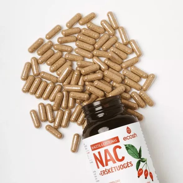 ECOSH NAC su erškėtuogėmis, 90 kapsulių