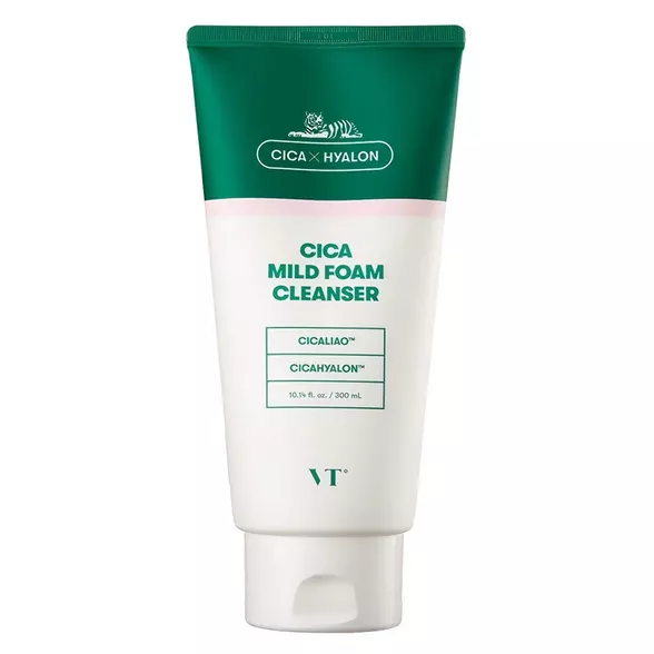 VT Cosmetics - Cica Mild Foam  Cleanser - Cleansing Face Foam with  Asian Centella - 300ml