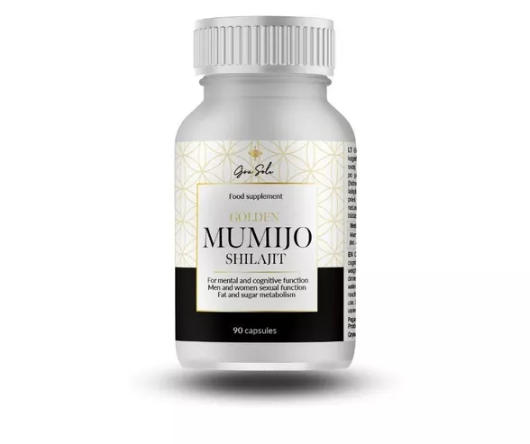 GraSole Golden Mumijo Shilajit maisto papildas, 90 kapsulių