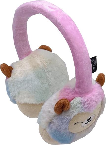 Squishmallows Plush Bluetooth Headphones belaidės vaikiškos ausinės, Leonard