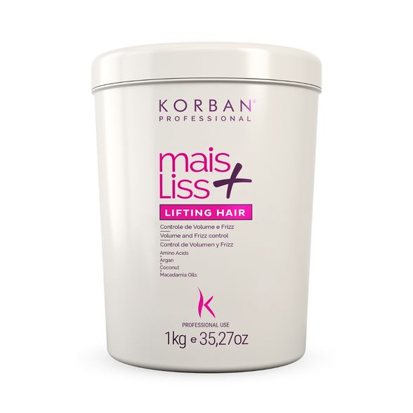 Korban Mais Liss Lifting Hair keratino procedūra plaukams, 1 kg. Profesionalams