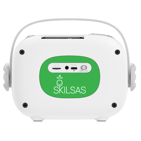 Yes For Skills Skilsas muzikos grotuvas vaikams su mikrofonu ir šnekančiomis kortelėmis (su įrašytomis lietuviškomis dainomis ir pasakomis)