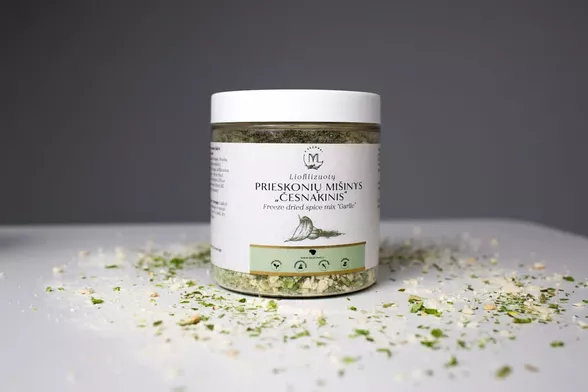 4 Sezonai liofilizuotų prieskonių mišinys česnakinis, 120 g.