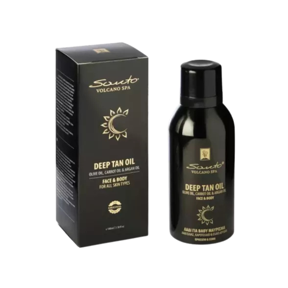Santo Volcano Spa Deep Tan oil įdegio aliejus, 100 ml.