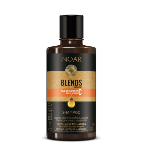 Inoar Blends Shampoo šampūnas su vitaminu C, 300 ml.