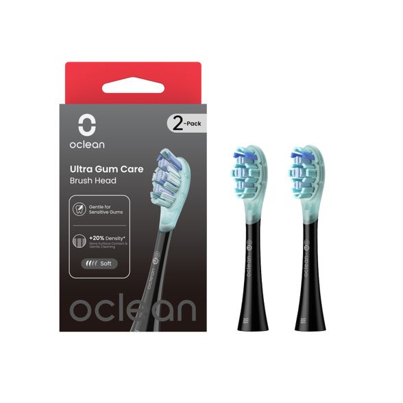 Oclean Ultra Gum Care UG02 B02 pakaitinės galvutės,juoda, 2 vnt.