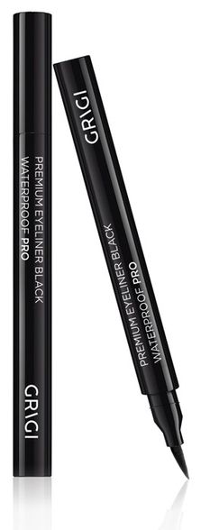 Grigi Premium Waterproof Pro Eyeliner vandeniui atsparus  pieštukas akims paryškinti, No01, juodas