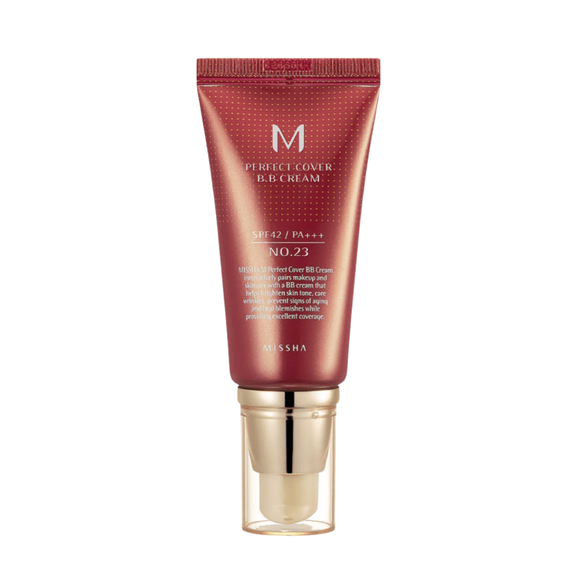 Missha - M Perfect Cover BB Cream  SPF42/PA+++ - Covering BB Cream No.23 Natural Beige - 50ml.