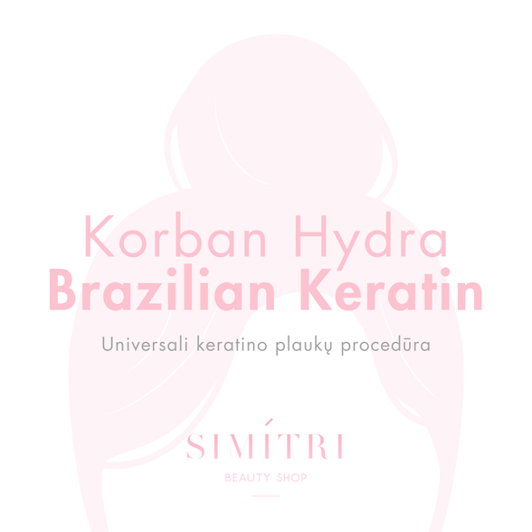 Korban Hydra Brazilian Keratin universali keratino plaukų procedūra