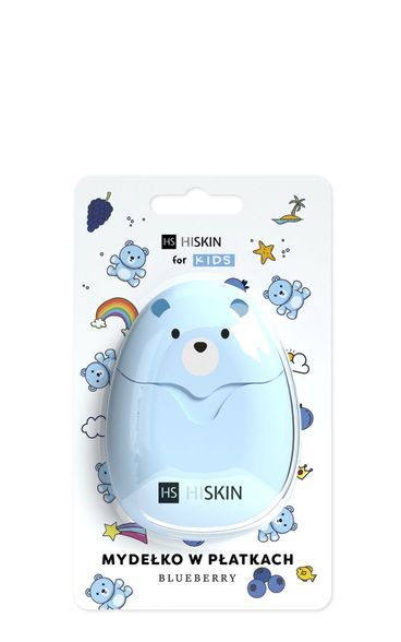 Hiskin Kids Blueberry Hand Soap In Flakes, 50 Psc.