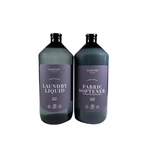 SIMITRI skystas skalbiklis su probiotikais ir audinių minkštiklis, Fig Milk