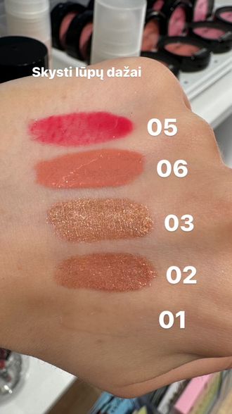 Grigi Gloss Liquid Lipstick skysti lūpų dažai, Rose Gold Glitter Sparkle, No03, 4 ml.