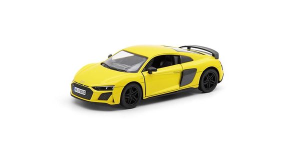 KiNSMART 2020 Audi R8 Coupé automobilis, geltonas