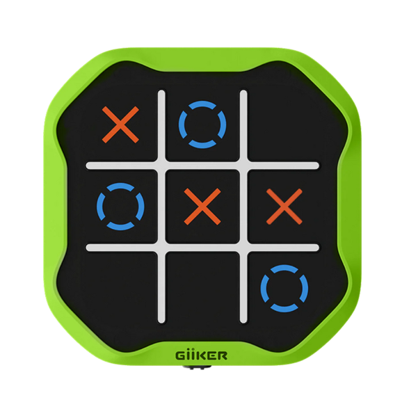 Giiker Tic Tac Toe interaktyvi konsolė susikaupimui ir atminčiai gerinti, žalia