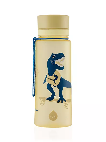 Equa Dino plastikinė gertuvė be BPA, 600 ml.