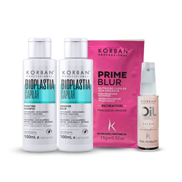 Korban Bioplastia Capilar kelioninis Simonos plaukų priežiūros rinkinys Nr.1