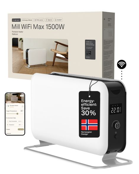 Mill CO1500MAXWIFI3 konvekcinis šildytuvas, baltas