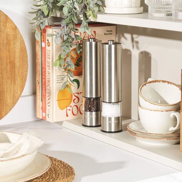 SALTER S/S ELECTRIC MILL SET