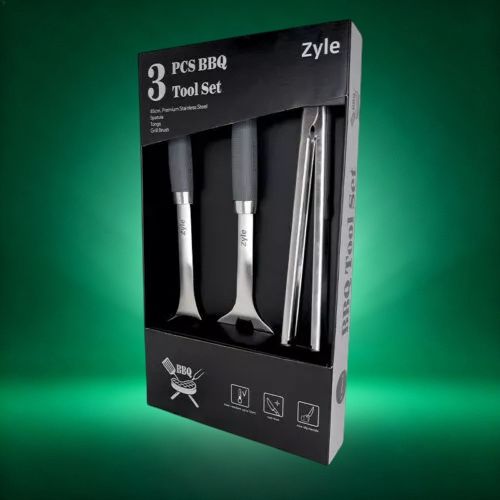 Zyle BBQ Tool Set grilio įrankių rinkinys, rinkinyje 3 vnt.