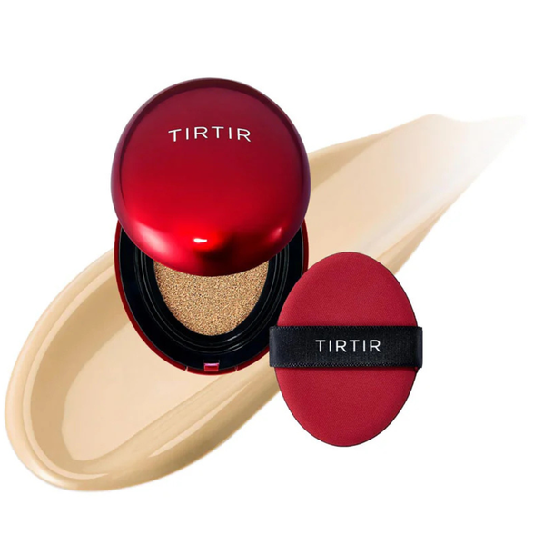 TIRTIR - Mask Fit Red Cushion - Long lasting Foundation for Face in Cushion 24W Soft Beige - Mini - 4.5g