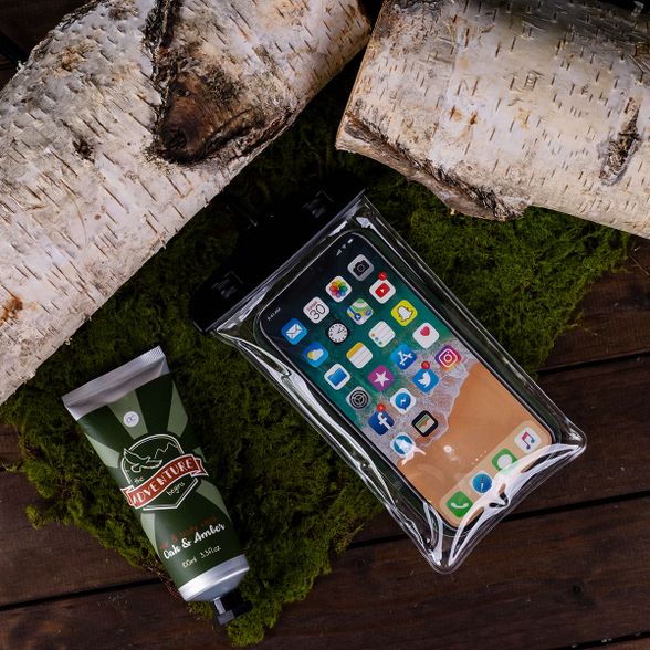 Bath set ADVENTURE COLLECTION in waterproof cell Phone pouch, incl. 100ml hair & body wash, fragrance: