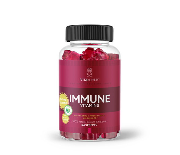 VitaYummy vitaminai  imunitetui, aviečių skonio, 60 guminukų