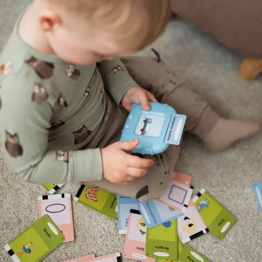 Abėcė lavinamosios kalbančios kortelės, rožinė